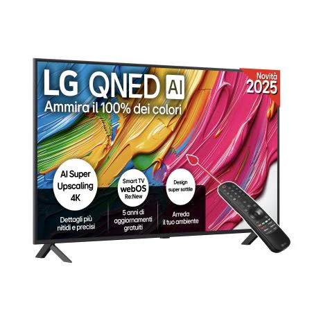 TV 55 pollici LG QNED AI QNED80 4K Smart TV 2025
