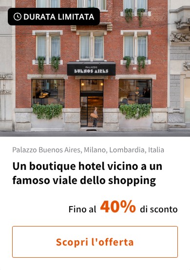 Un boutique hotel vicino a un famoso viale dello shopping