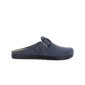 Grunland Pantofole Ciabatte Uomo in Feltro di Lana Blu