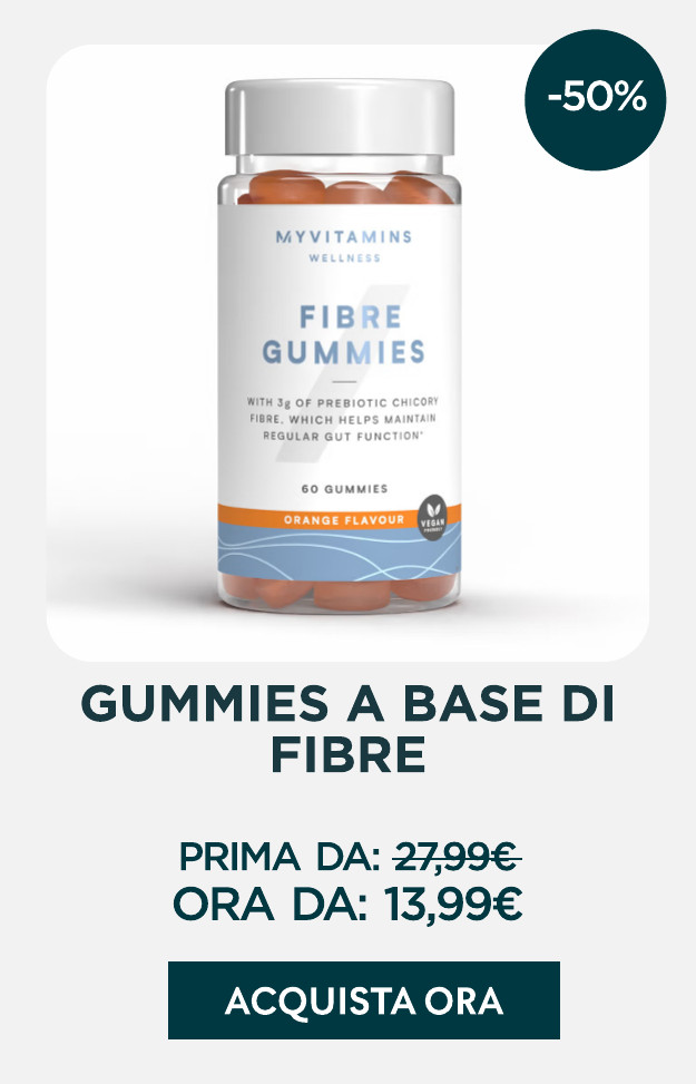 gummies a base di fibre