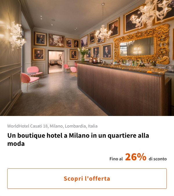 Un boutique hotel a Milano in un quartiere alla moda
