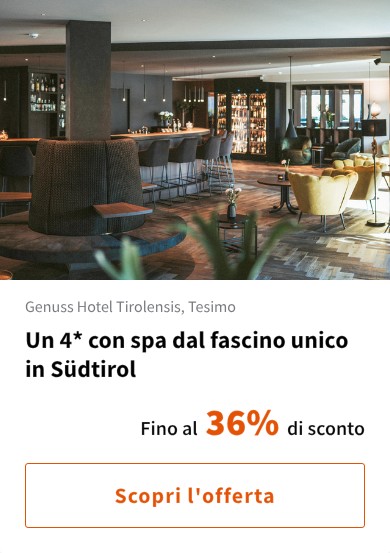 Un 4* con spa dal fascino unico in Südtirol