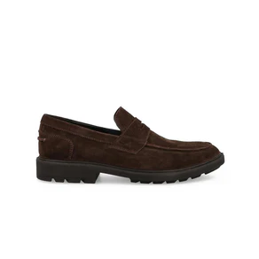 Mocassini Impronte Uomo in Camoscio Marrone