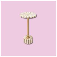 tavolino-dappoggio-domero-cirque-ottone-bianco-o25cm