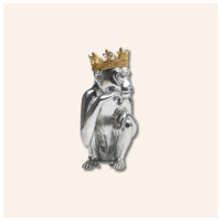 Figura decorativa King Lui argento