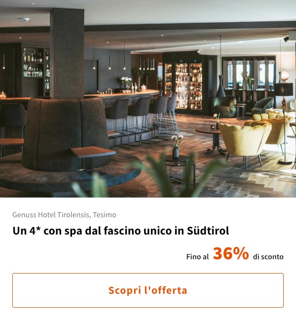 Un 4* con spa dal fascino unico in Südtirol