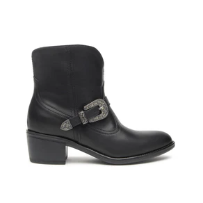 Nero Giardini Stivaletti Texani Camperos con Fibbia in Pelle Nero