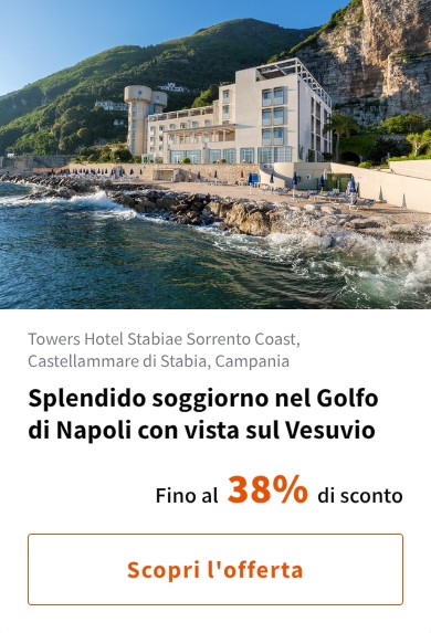 Splendido soggiorno nel Golfo di Napoli con vista sul Vesuvio