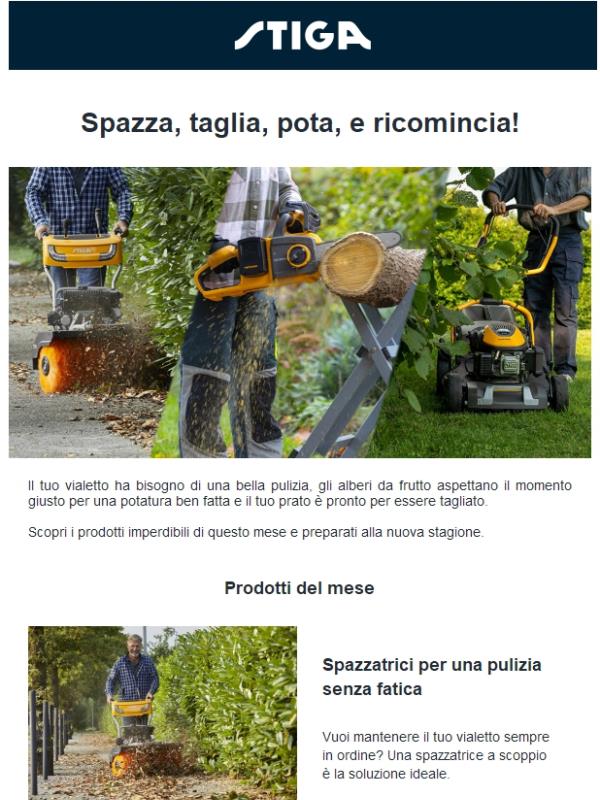 Spazza, taglia, pota, e ricomincia!