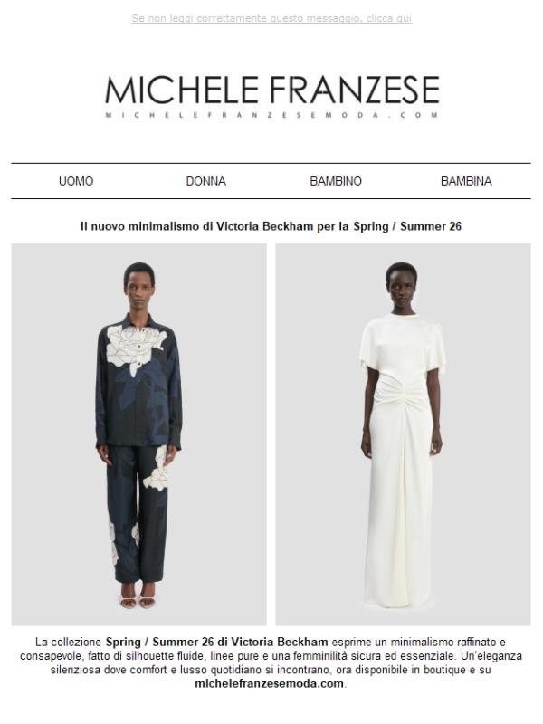 Il nuovo minimalismo di Victoria Beckham per la Spring / Summer 26