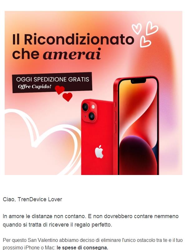 💘 Cupido ha pagato la tua spedizione.