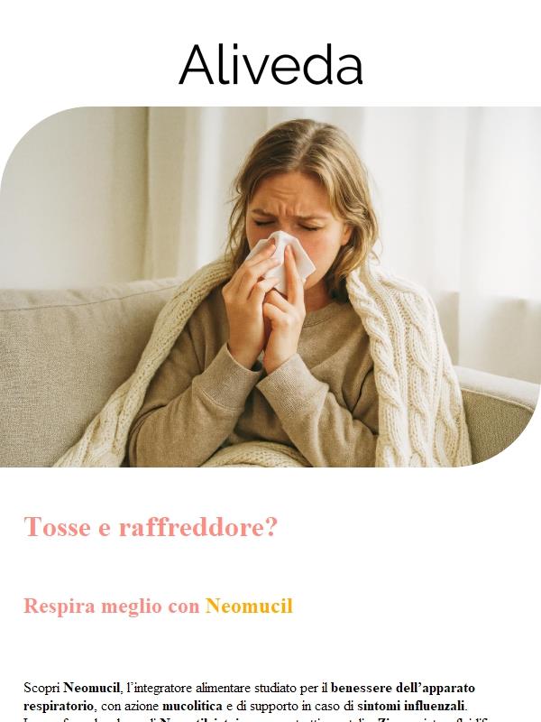 Tosse e raffreddore? Scopri Neomucil e Neomucil Kids
