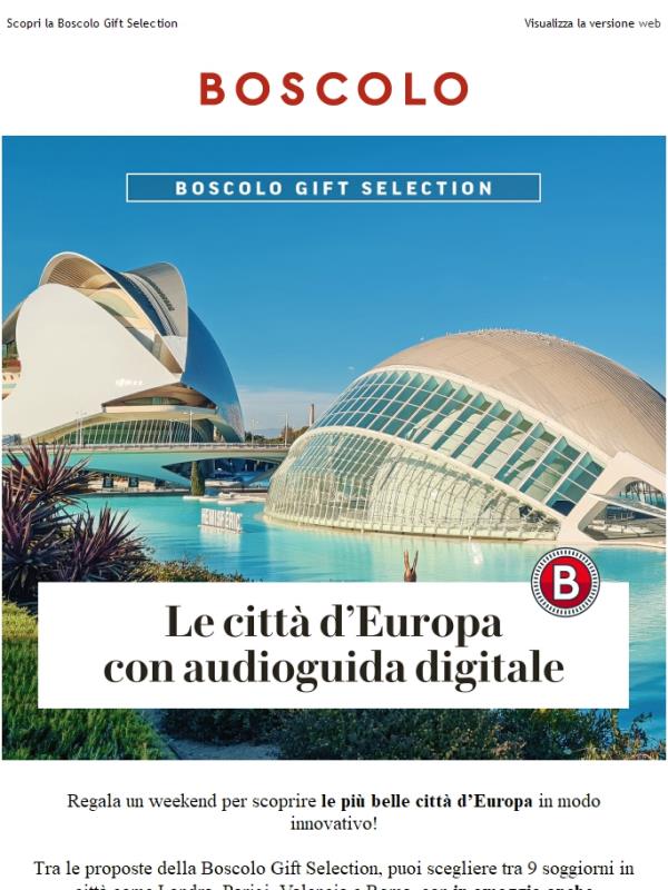 Le città d’Europa in regalo, con audioguida digitale