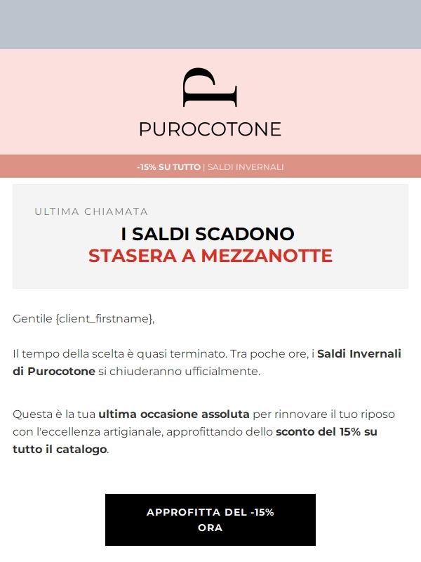 I Saldi Scadono a Mezzanotte!