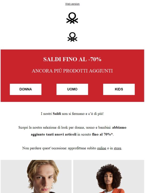 Ancora più Saldi: ora fino al -70% su tanti nuovi articoli