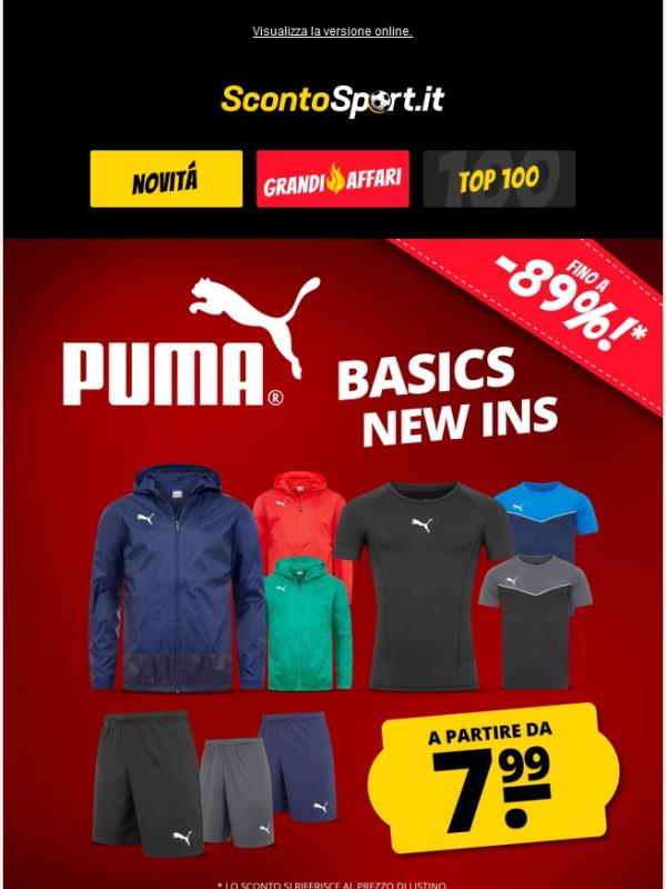 🔥 Novità PUMA Basics a partire da 7,99 €