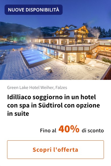 Idilliaco soggiorno in un hotel con spa in Südtirol con opzione in suite