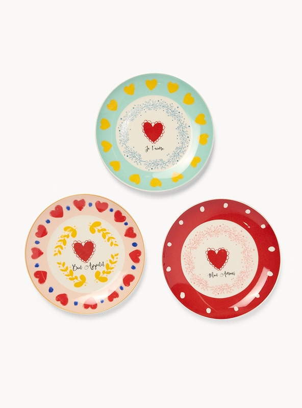 Piattini pane in new bone china Mon Amour