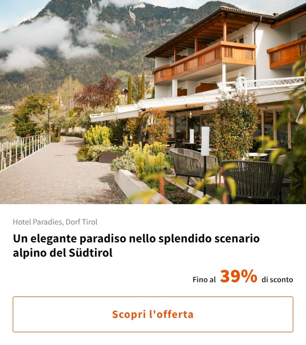 Un elegante paradiso nello splendido scenario alpino del Südtirol
