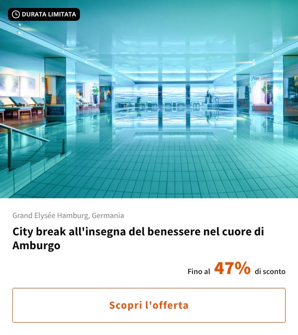 City break all'insegna del benessere nel cuore di Amburgo