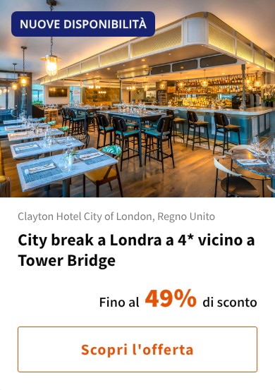 City break a Londra a 4* vicino a Tower Bridge