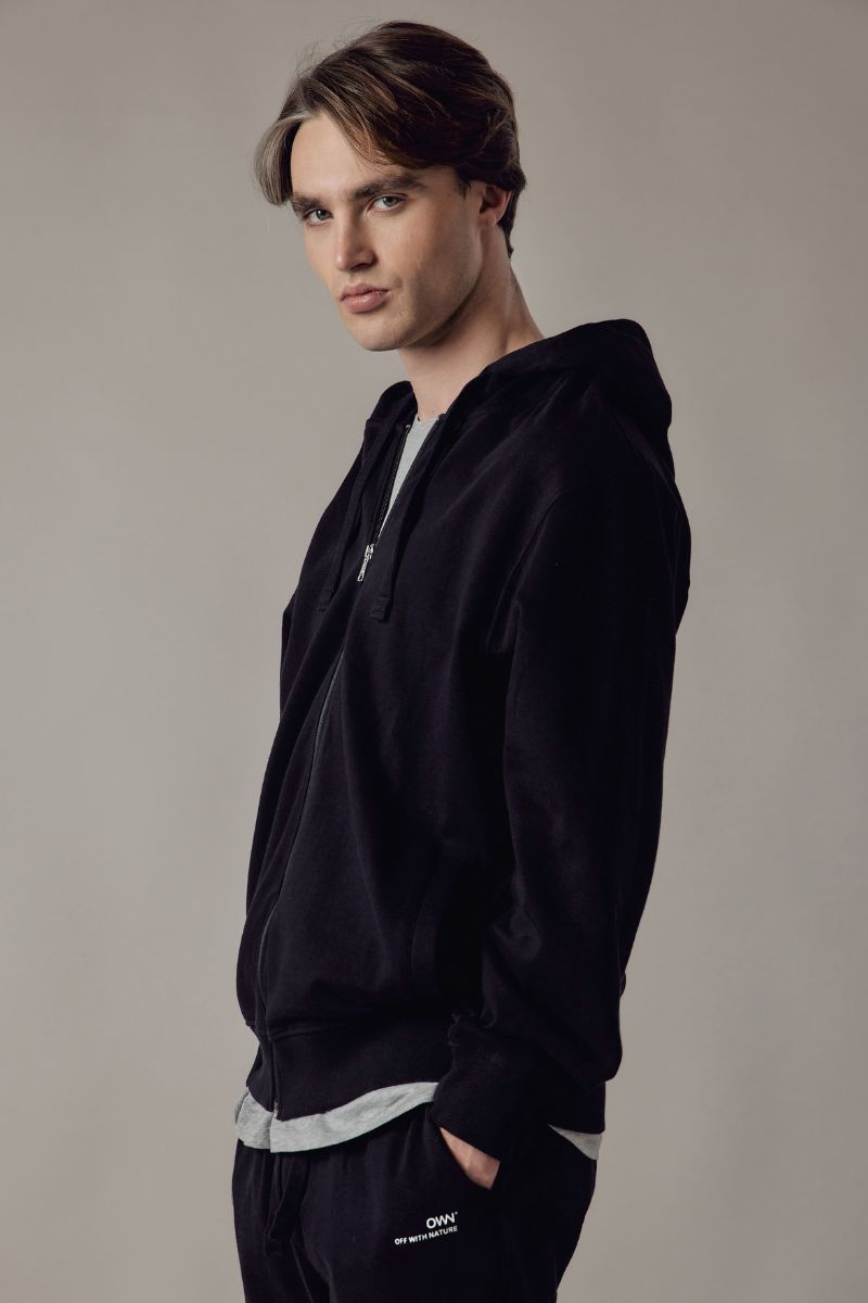 Felpa con Cappuccio e Zip