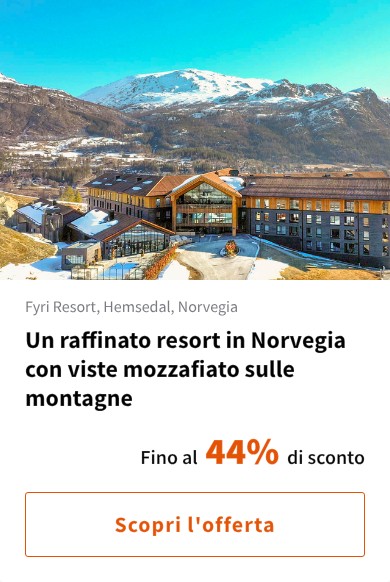 Un raffinato resort in Norvegia con viste mozzafiato sulle montagne