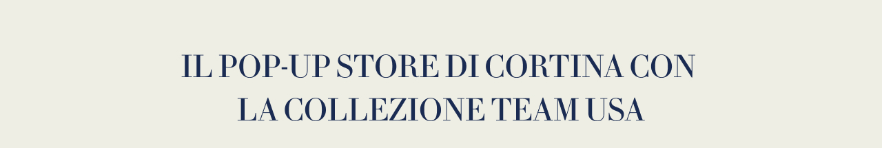 Il pop-up store di Cortina con la collezione Team USA
