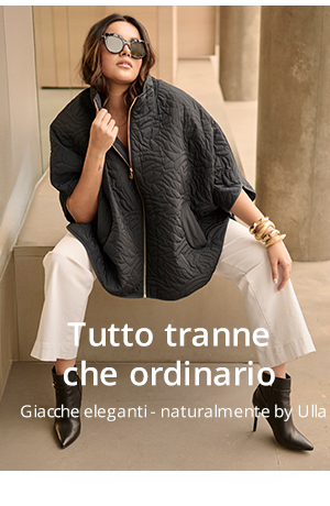 Poncho trapuntato dal taglio oversize con bordura in velluto e collo alto