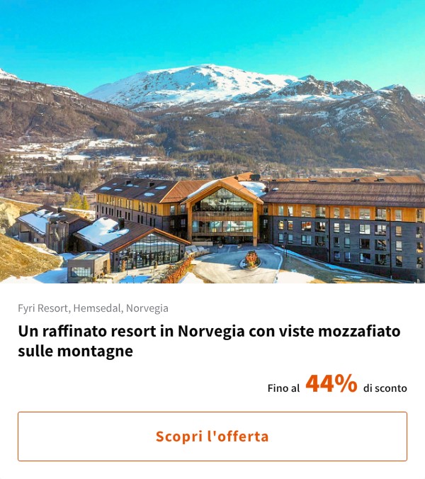 Un raffinato resort in Norvegia con viste mozzafiato sulle montagne