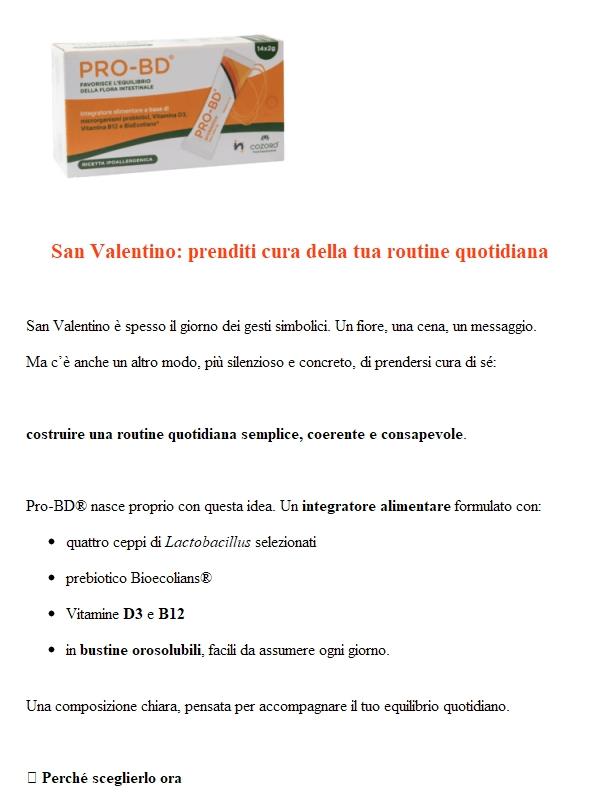 💛 San Valentino inizia da una piccola routine quotidiana