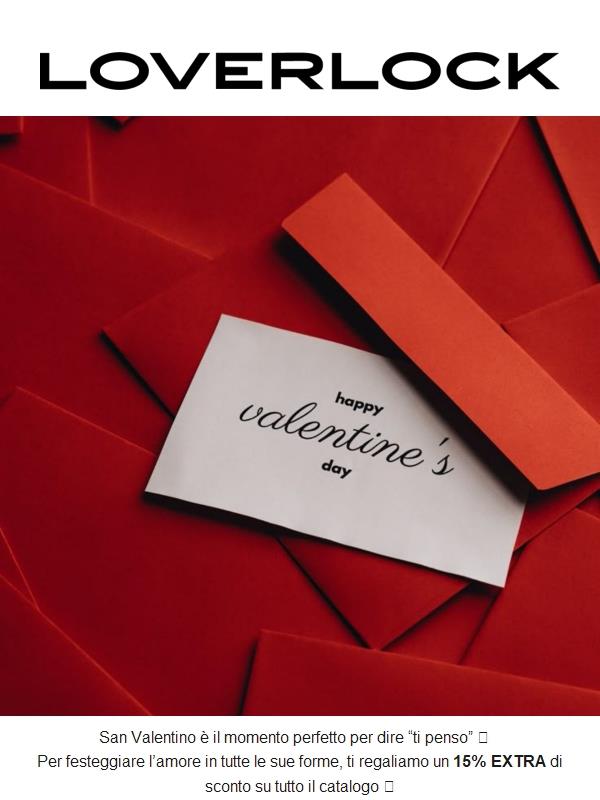 Celebriamo l'Amore con un 15% di sconto! 💖