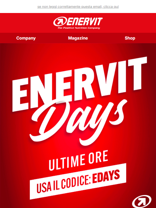 ⚡️ULTIME ORE per gli Enervit Days