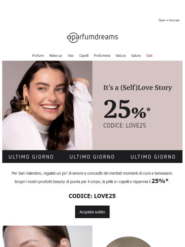 Tempo di amarsi 💆‍♀️ -25% per San Valentino