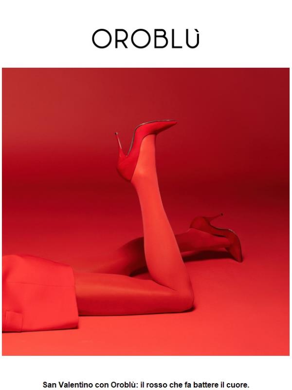 ❤️ San Valentino alle porte, Oroblù si veste di rosso