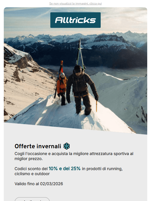 Sconti invernali ❄️