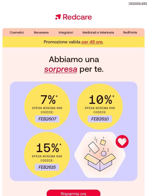 Solo per 48 ore: fino al -15% su tutto! 🤗