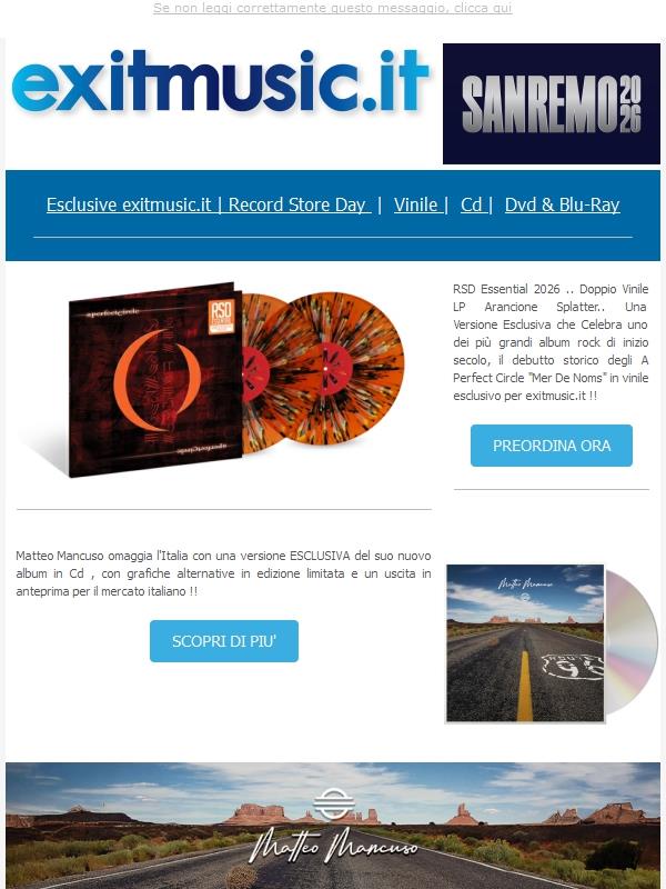 MusicZone @exitmusic.it ..Preordina Ora Le Esclusive targate exitmusic.it !!