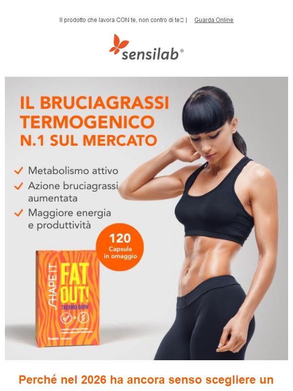 Il bruciagrassi termogenico n.1 sul mercato