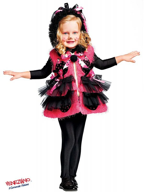 Costume carnevale miss coccinella da 0 a 3 anni - veneziano 50607