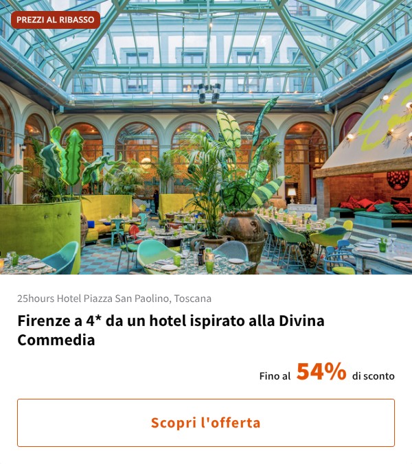 Firenze a 4* da un hotel ispirato alla Divina Commedia
