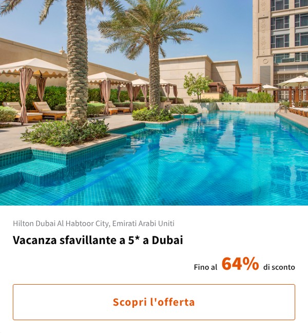 Vacanza sfavillante a 5* a Dubai