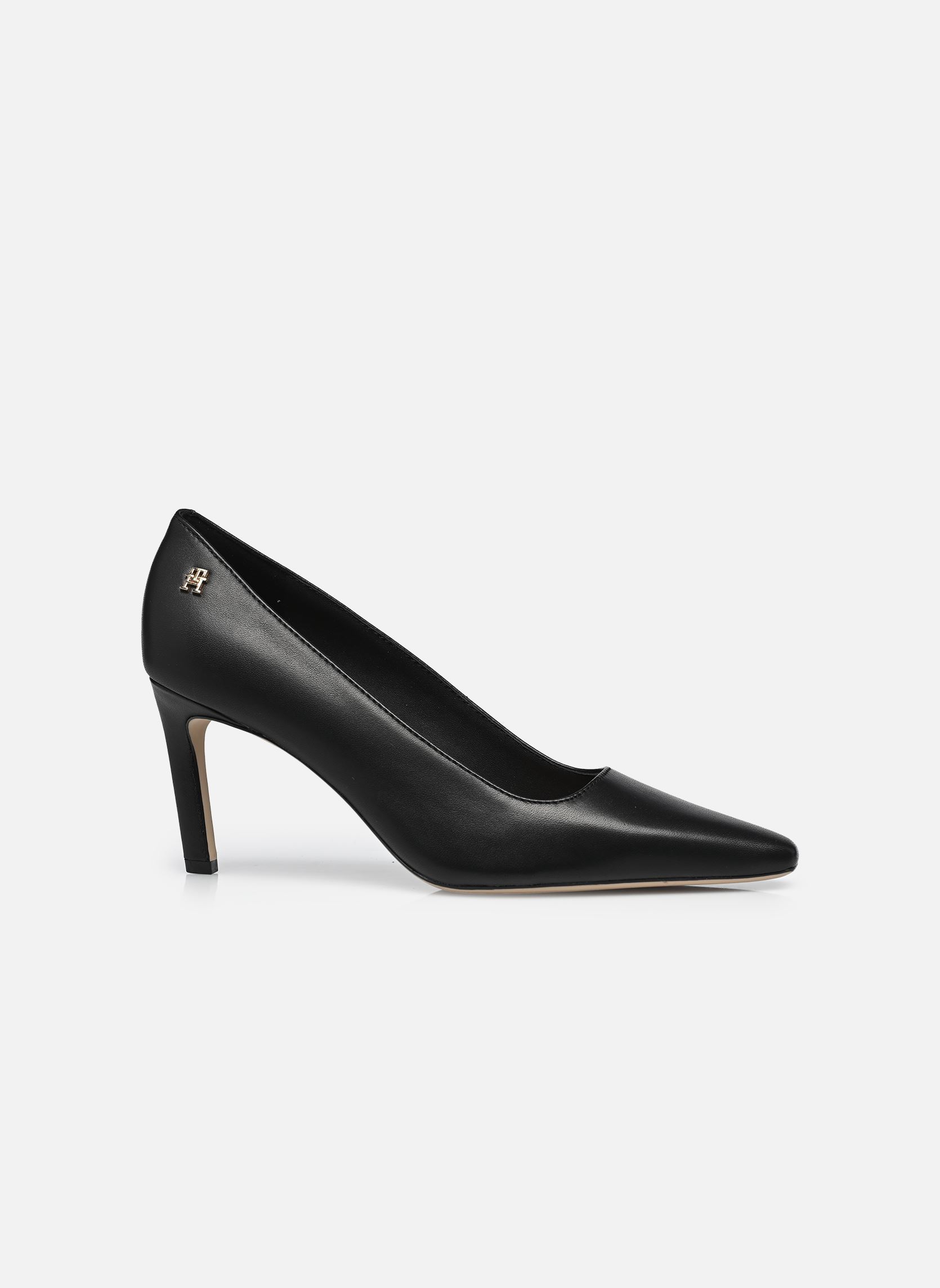 Tommy Hilfiger Decolleté - TH LOGO LEATHER PUMP donna nero