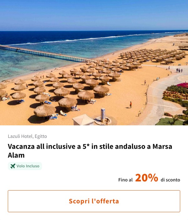 Vacanza all inclusive a 5* in stile andaluso a Marsa Alam