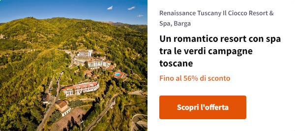 Un romantico resort con spa tra le verdi campagne toscane