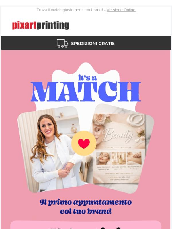 È amore a prima vista! Volantini, pieghevoli e biglietti da visita fino al -30%