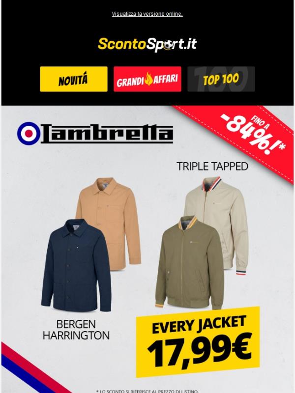 Lambretta – ogni giacca a soli 17,99 € 🔥