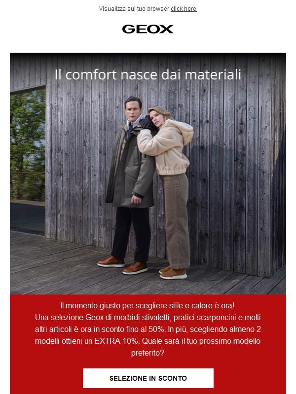 S-A-L-D-I fino al 50% ed EXTRA 10% con Geox 💥