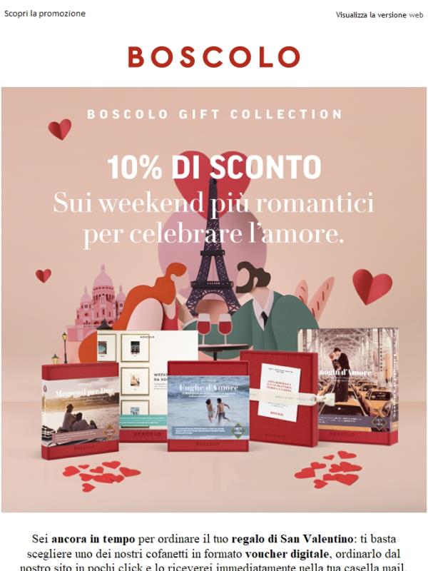 Ultima chance per il tuo regalo di San Valentino