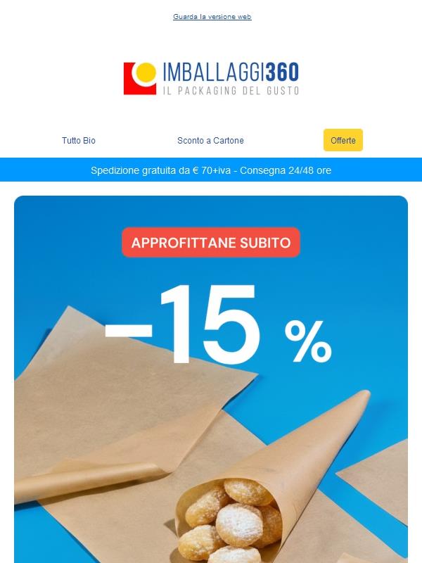 -15% Sconto imperdibile! 🛒 Carta antigrasso avana